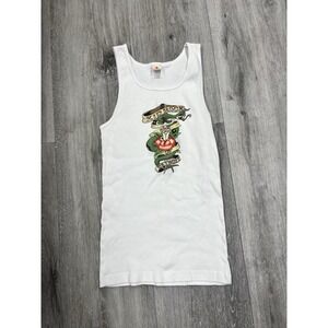 Vintage 90s Y2K Kid Rock Son Of Detroit Heart and Dagger Ribbed Tank Top Size XL